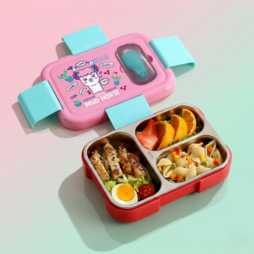 Space Theme Lunch Box for Kids – Astronaut Stainless Steel Insulated Bento Tiffin