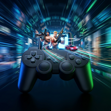 Retro Game Console Controller – 520 Classic Games | TV Connect | Rechargeable