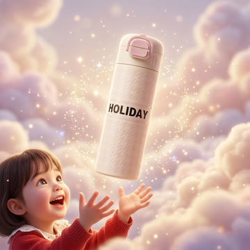 Kids Holiday Style Water Bottle – Leakproof, Safe & Easy to Carry