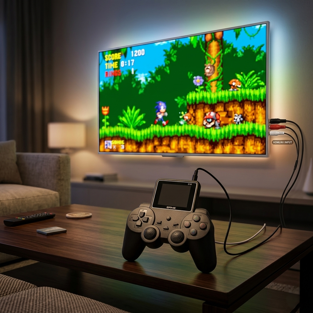 Retro Game Console Controller – 520 Classic Games | TV Connect | Rechargeable