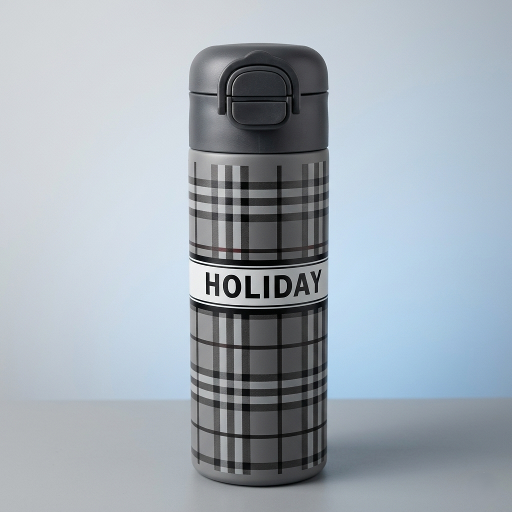 Kids Holiday Style Water Bottle – Leakproof, Safe & Easy to Carry