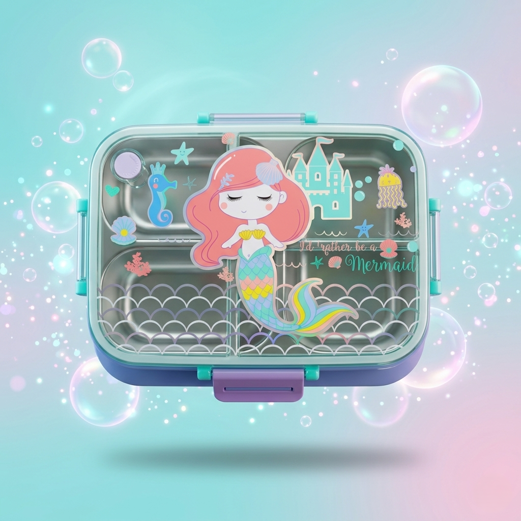 Kids Printed Lunch Box Collection – Fun Theme Bento Box for School & Travel