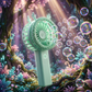Mint Deer Bubble Fan – Portable Handheld Bubble Maker & Cooling Fan for Kids