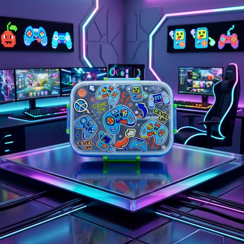 Kids Printed Lunch Box Collection – Fun Theme Bento Box for School & Travel