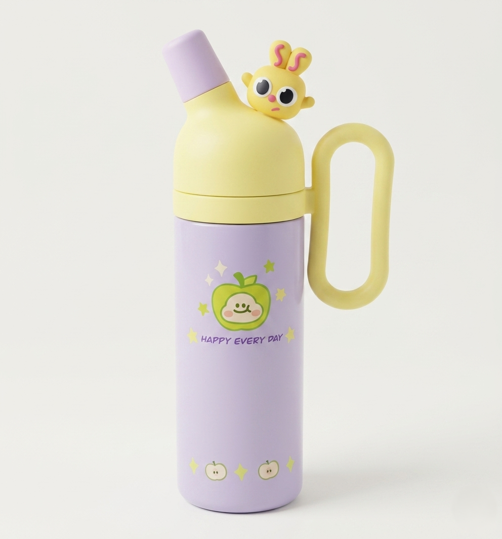 Stainless Steel Insulated Cartoon Sipper Bottle