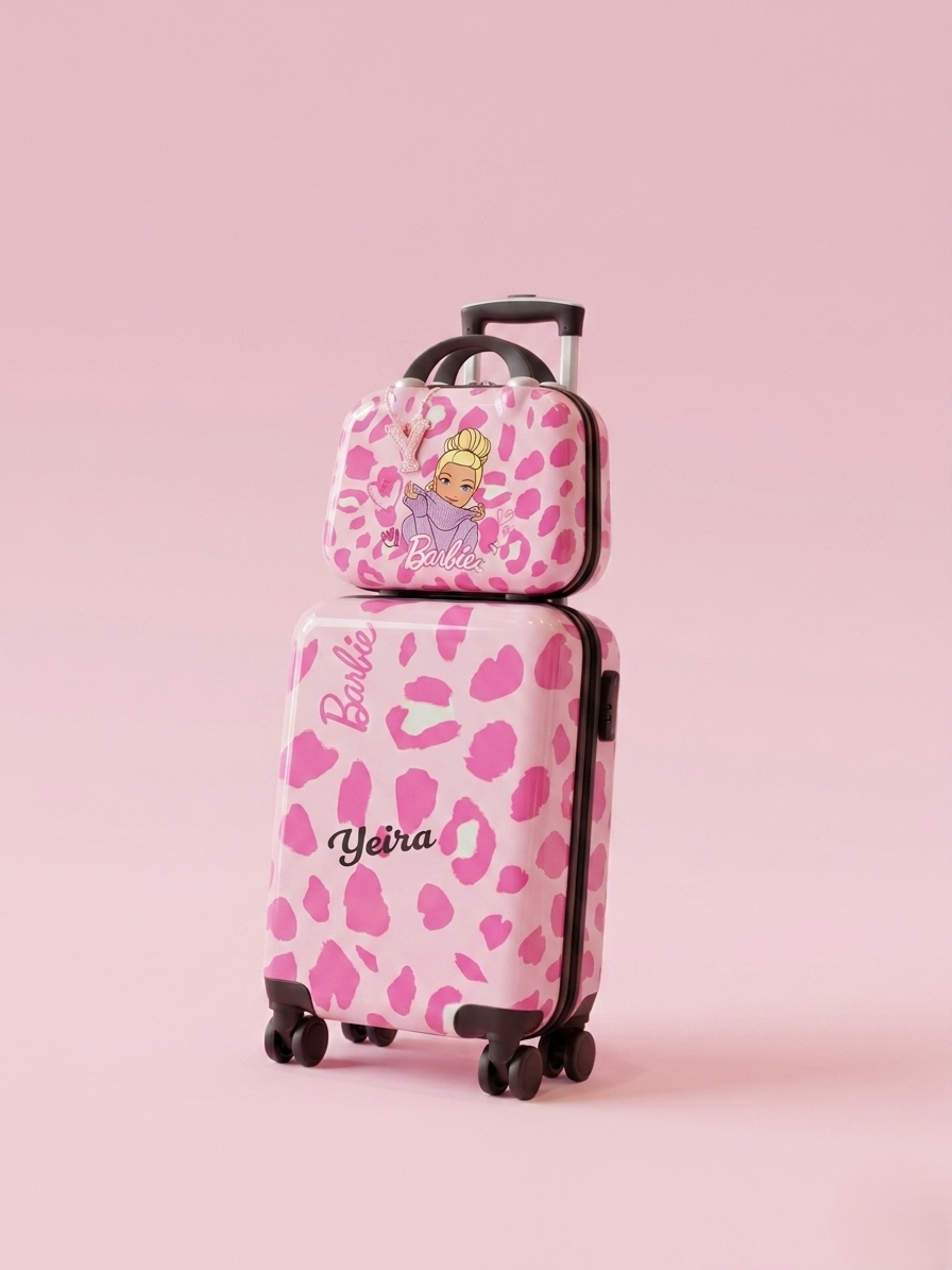 Hello Kitty Suitcase with Matching Beauty Case for Girls