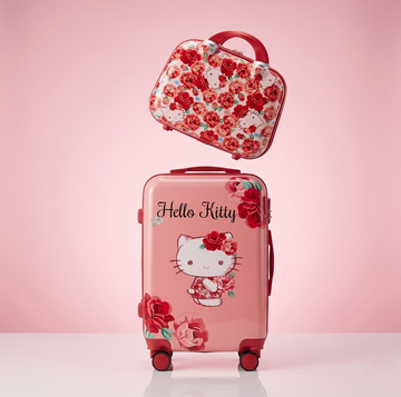 Hello Kitty Suitcase with Matching Beauty Case for Girls