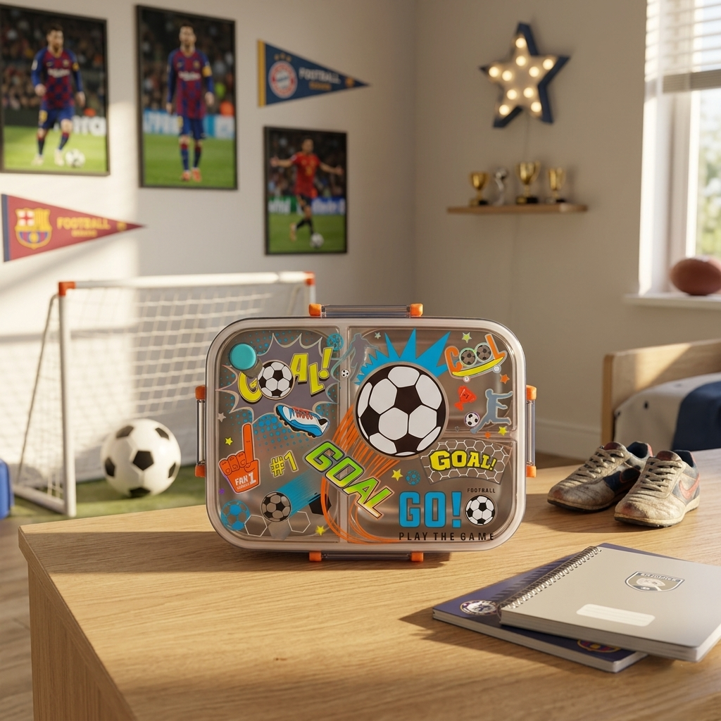 Kids Printed Lunch Box Collection – Fun Theme Bento Box for School & Travel