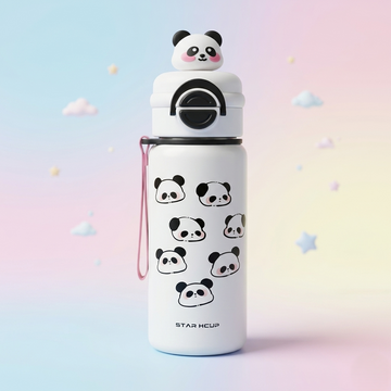 Cute Panda Kids Water Bottle – Leakproof & Fun Design