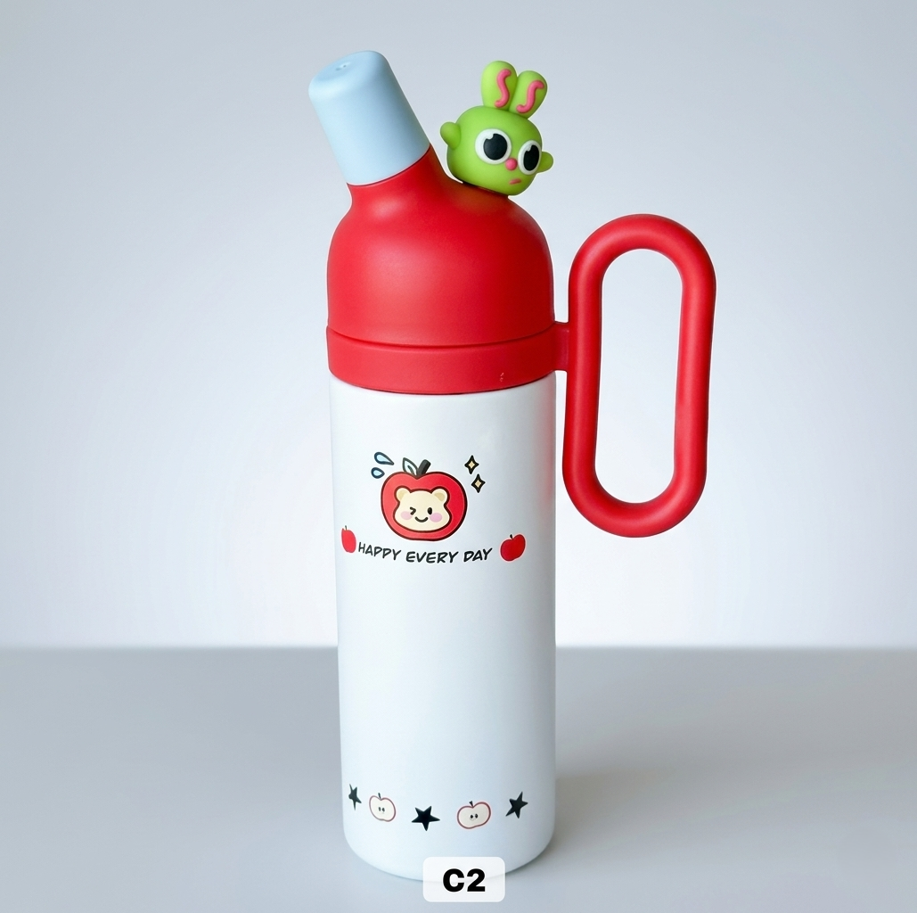 Stainless Steel Insulated Cartoon Sipper Bottle